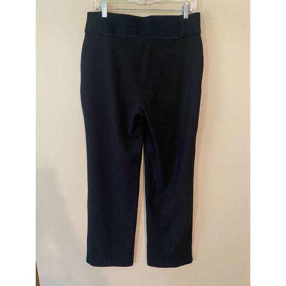 Diane Gilman DG2 Womens Size Medium Tall Black Dress Pants - Picture 2 of 4